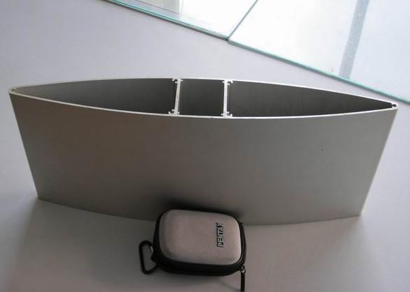 Custom Aerofoil Silver Aluminium Fan Blades with Cutting , Drilling , Punching OEM Service