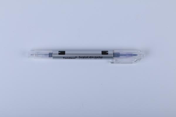 Semi Permanent Makeup Or Tattoo Double Head Skin Marker Pen With Ruler 14.5 Cm Length