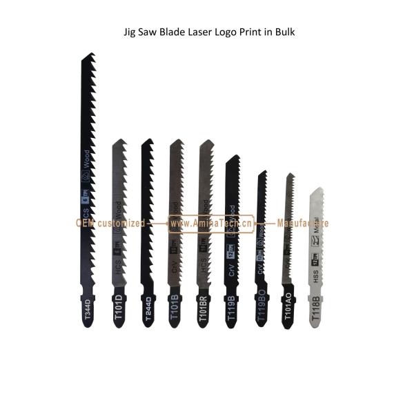 T101B Carbon Steel Jig Saw Blade Laser Logo Print in Bulk size:100mmx8x10T, Cutting Woods,Reciprocating Saw Blade