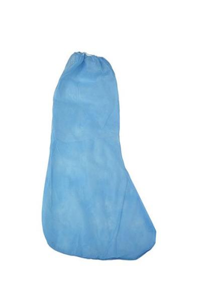 Blue Non Woven Work Boot Covers Disposable Excellent Protection 45 X 42 Cm Elastic Or With String