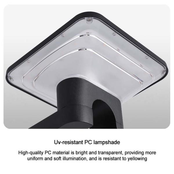Durable y impermeable 3000-6500K Temperatura de color LED luz solar de pared para lámpara de jardín IP65