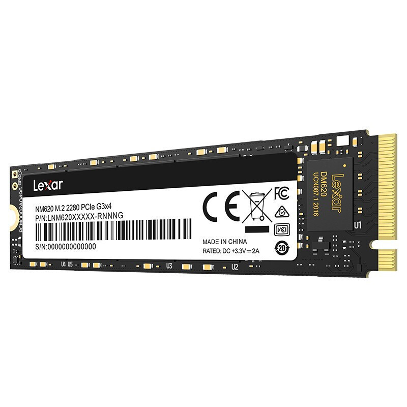 Игра привода PCle3.0 SSD Lexar LNM620 256GB M.2 NVMe полупроводниковая четырехканальная