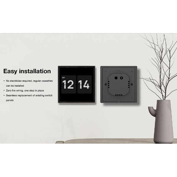 SIXWGH 4-Inch Touchscreen Smart Home Control Panel Alexa Tuya Gateway Built-In Zigbee 3.0 Hub Voice Control Wall-Mounted AIoT