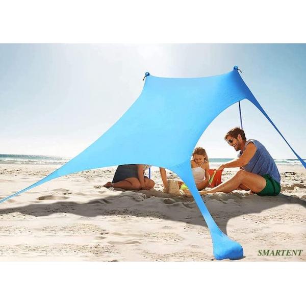 Голубой поп полиэстера Leica вверх приставает предохранение от к берегу 210X210X170CM шатра тени Солнца ультрафиолетовое