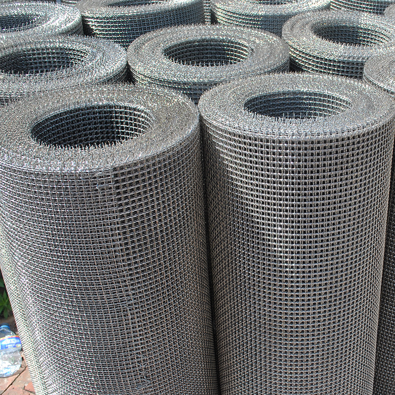 SS316 304 Intercrimped Pre-crimped Stainless Steel Wire Mesh Roll 1.2m Width