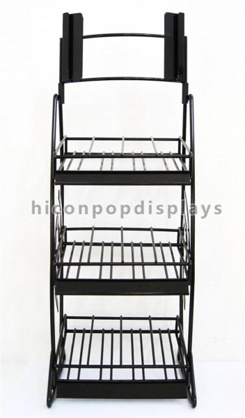 Cosmetic Store Retail Gondola Shelving Nail Polish Display Shelf 3 - Tier