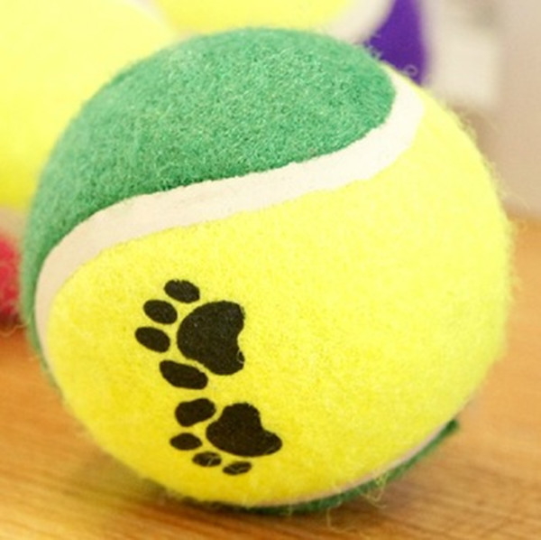 paw print tennis ball-2pack