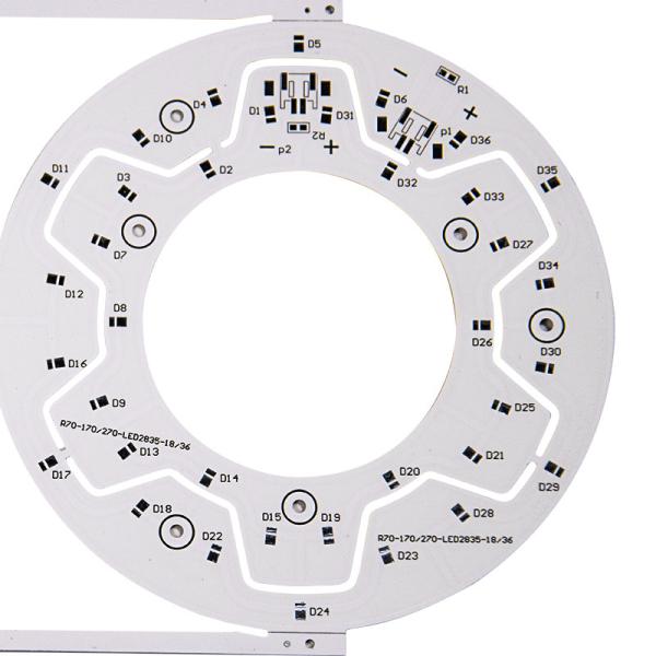 Плата с печатным монтажом ODM одиночная, который встали на сторону PCBs белого OEM алюминиевая