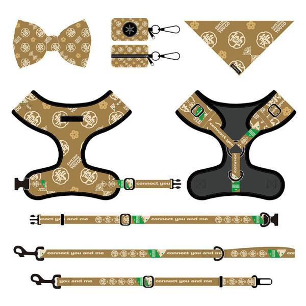 Nylon Dog Collars And Leashes Harness Collar And Lead Set Polyester Nylon