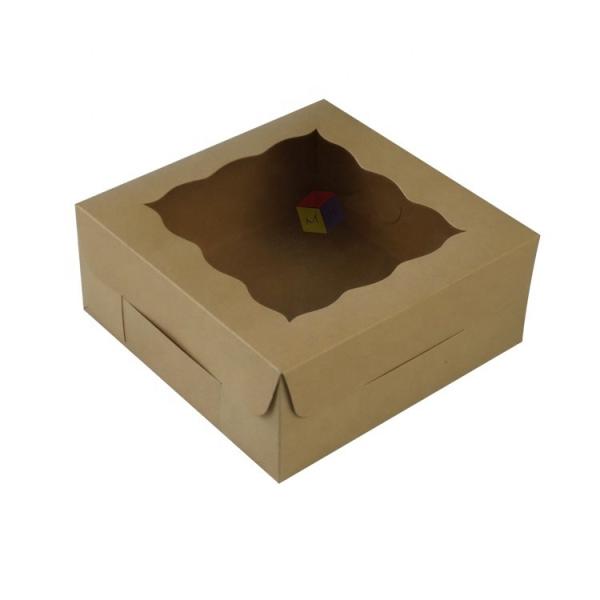 Boîte d'emballage cadeau carrée personnalisée avec fenêtre transparente et stratification brillante au format CDR