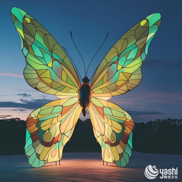 Large Outdoor Decorative Light Butterfly Shaped Customizable