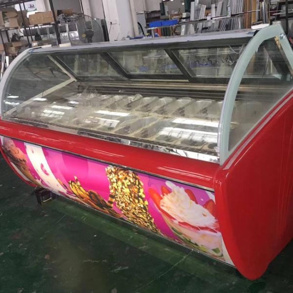Витрина закуски замораживателя шкафа Popsicle качества еды замораживателя дисплея мороженого OEM коммерчески