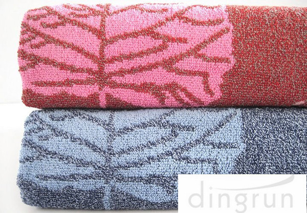 Reactive Dyes Colorful Bath Towels Pure Cotton , Adult Bath Towels Quick Dry