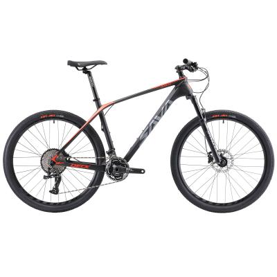 Black red Carbon Full Suspension Mountain Bike 27.5 / 29 inch