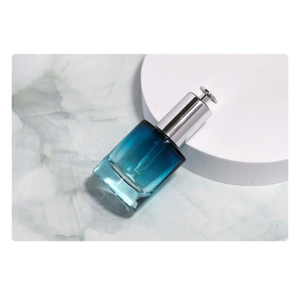 Frosted Luxury Cosmetic Packaging 30ml Black Glass Dropper Bottle