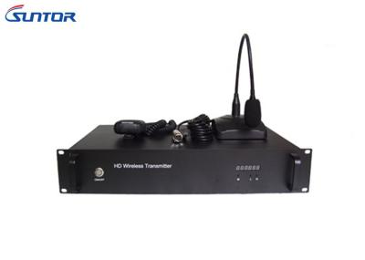 A bordo militar do transmissor video NLOS da micro-ondas COFDM de Digitas com voz em dois sentidos