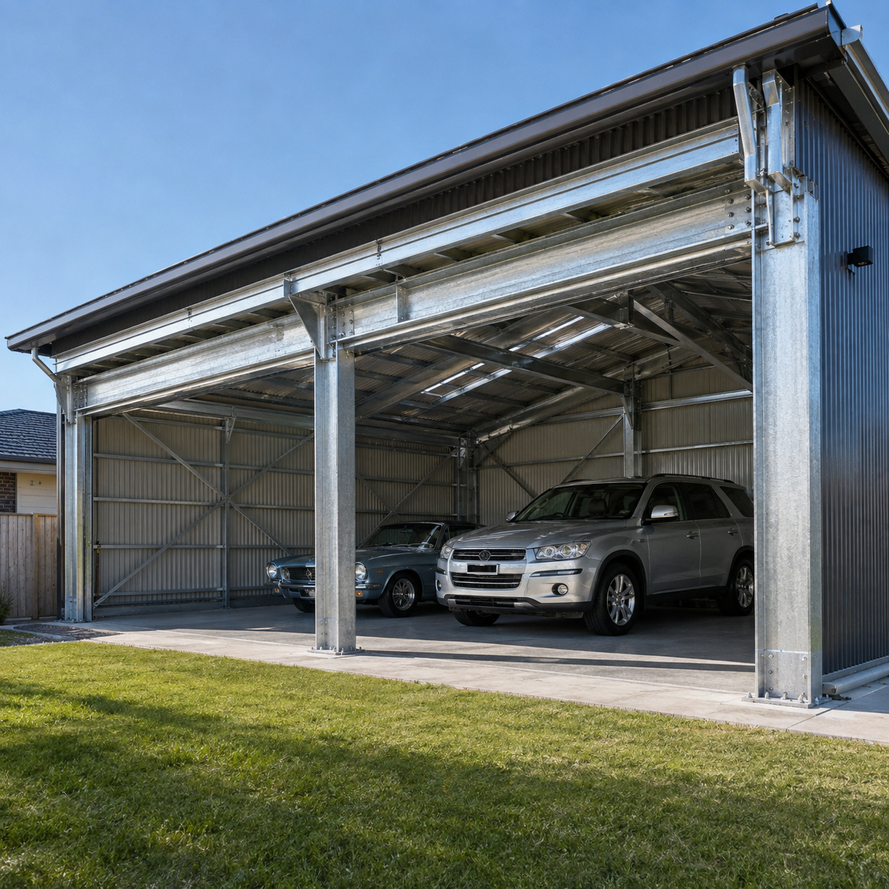 Modular Steel Parking Buildings For Quick Installation Parking Steel Structure