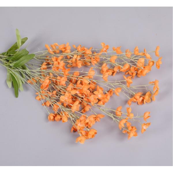 Decorative Vivid Artificial Campanula Branch Plastic Fabric For Wedding Stage