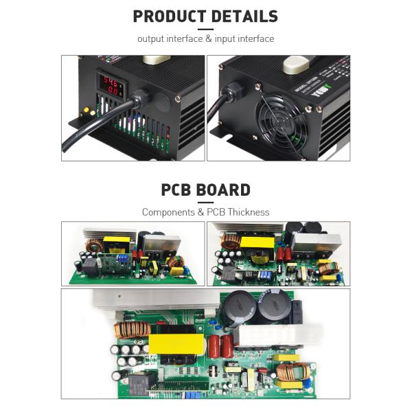 Серебряная наивысшая мощность LiFePo4 заряжателя батареи лития 12v 50a свинцовокислотная