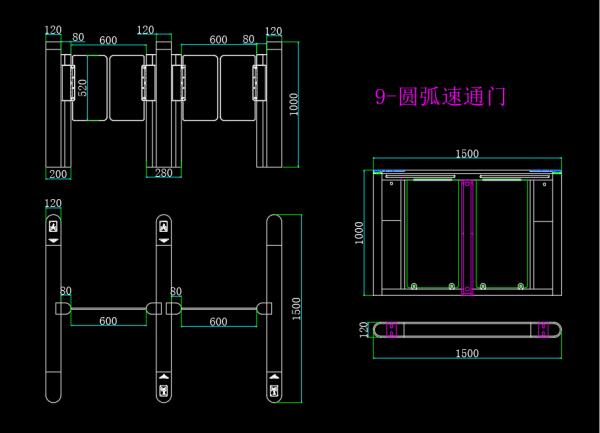 Security Turnstile Gate Equipped with Advanced Sensors and Mechanisms to Deliver Accurate Entry Verification and Control