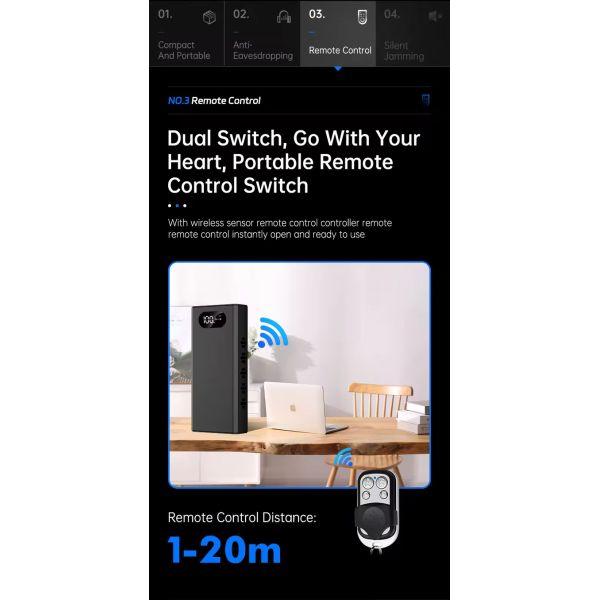 Portable Power Bank Voice Audio Recording Shield Preventing Sounding Recording