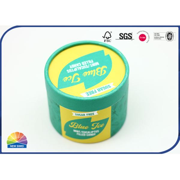 Зеленая круглая бумажная упаковывая трубка конфеты слоения трубки штейновая