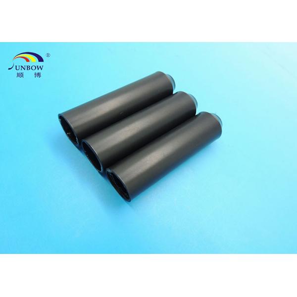 Black Polyolefin Heat Shrink End Caps for Wire Sealing , Insulation Seal End Cap