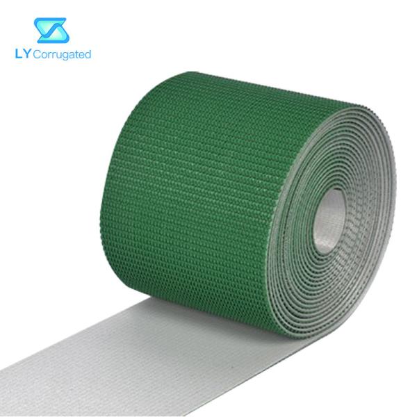 4.5mm Corrugation Machine Parts , 2 Ply Green Pvc Conveyor Belt