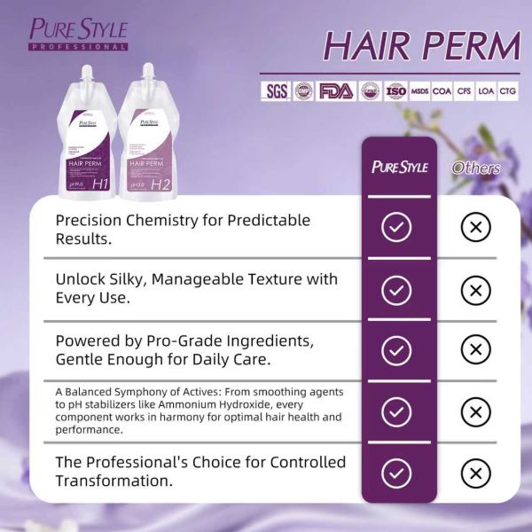 Professional Volume and Texture Perm Cream for Bouncy Long Lasting Curls with OEM Private Label Service