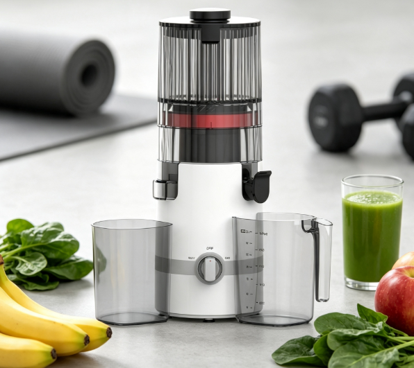 Fresh Smart HJ102B Slow Masticating Juicer – The Smarter, Safer Way to Fresh Juice with 135mm Chute, 200W Cold Press, Self-Cleaning & Family Lock Design