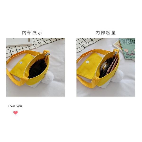 Cute little Donald Duck canvas bag ins Japanese Harajuku girl crossbody bag student animal cartoon customs logo bag