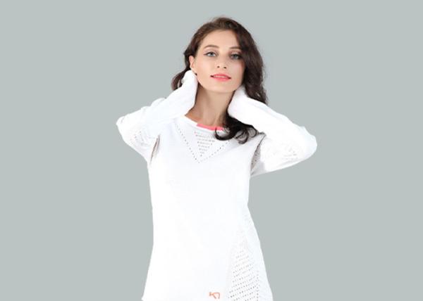 Anti - Bacterial Seamless Sports Wear Fit Long Sleeve Shirt OEM Service
