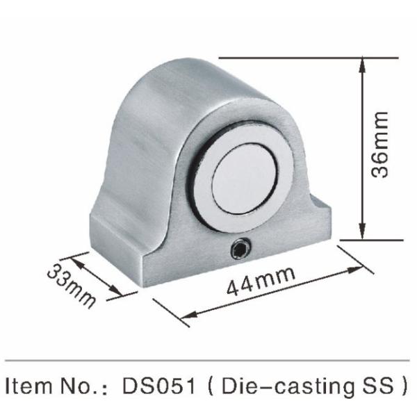 Cubra con cinc el piso magnético interior de la parada de puerta de la aleación - tenedor magnético montado de la puerta