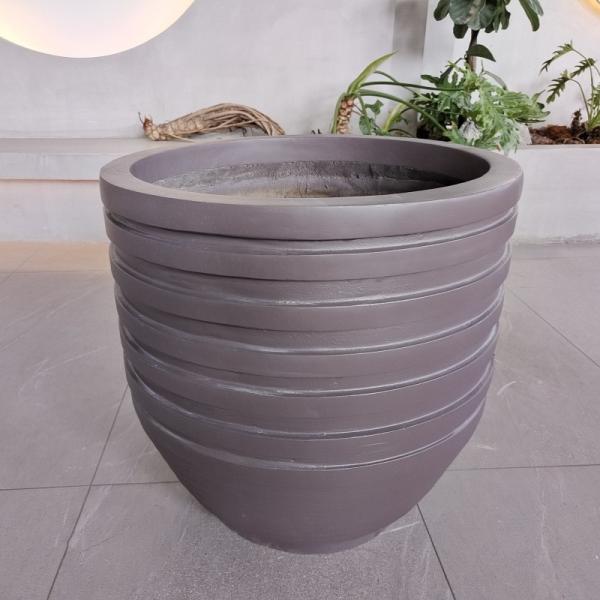 Tall Large Resin FRP Fiberglass Flower Pots Logo Customized