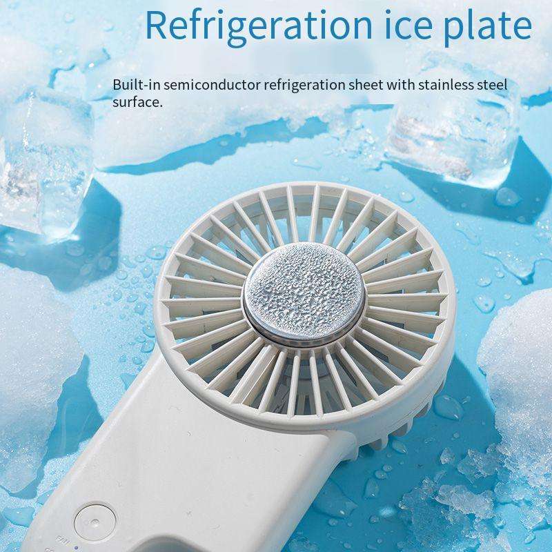 Portable Hand Fan 1200mAh Outdoor Rechargeable Mini Air Conditioner Cooling Electric Refrigeration Fan With Ice Air Cooler