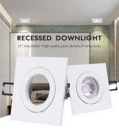 Encaixe apropriado Recessed branco da luz de teto do quadrado da ESPIGA do alojamento GU5.3 GU10 Downlight