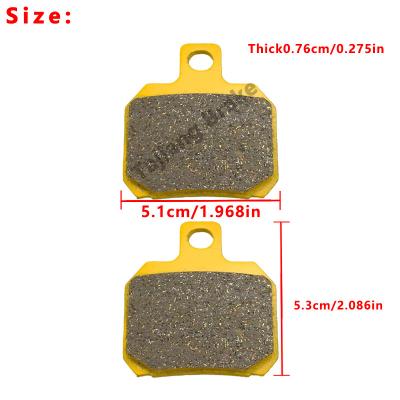 Motorcycle Brake Pads Aprilia Benelil Derbi Ducati Ktm Yamaha Metal Copper Brake Pads