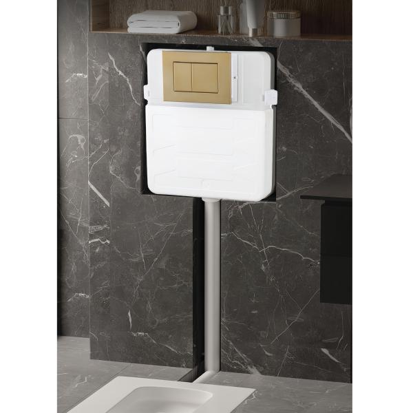 Traditional Style 680x370x830mm One Piece Toilet with Concealed Tank and Auto Open