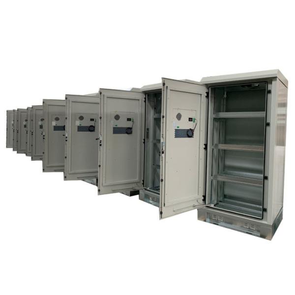 Galvanized Steel Outdoor Battery Cabinets , 2.1m Telecom Outdoor Cabinet