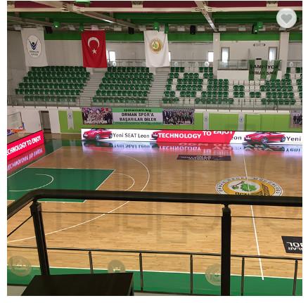 Football stadium LED perimeter screen, stadium logo led banner screen,P8mm P10mm advertising led banner