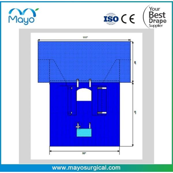 Complex Material Surgical Bariatric Drape With 3M Film