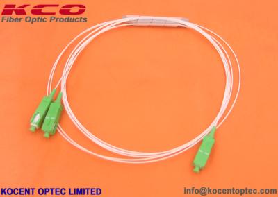 2 Way Fiber Optic Cable Splitter 1x2 PLC 1.0m LSZH LC APC Durable Tube