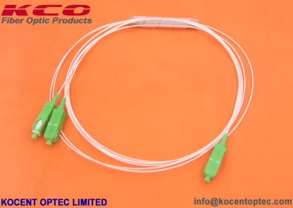 Mini PLC durable 0.9mm du diviseur 1x2 de câble optique de fibre de tube 1.0m LSZH SC/APC LC/APC