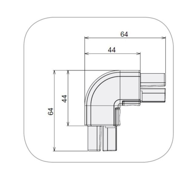DYJ28-B15 Hight Quality 90 Degree Inner Type Aluminum Tube Connector for Lean System