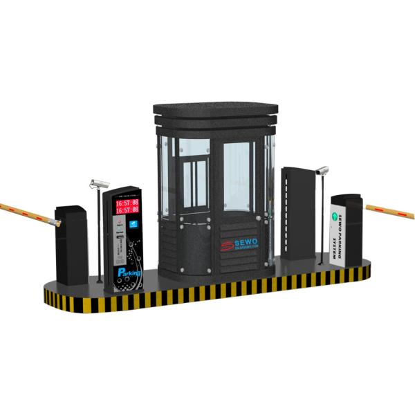 Steel Tempered Glass Housing Material Unique Parking Equipment With Voice System and 10000pcs Offline Storage Capacity