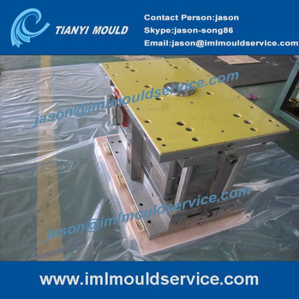 PP thin wall ice cream bucket moulding,two Cavities IML plastic packaging molded solutions