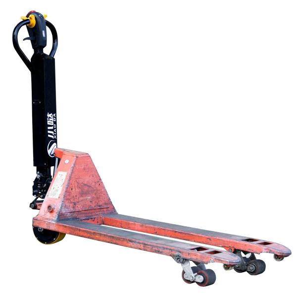                  Instantly Convert Your Hand Pallet Truck Into an Electric Power Jack with The Self-Propelled Electric Power Handle Kit for Quick Refitting             