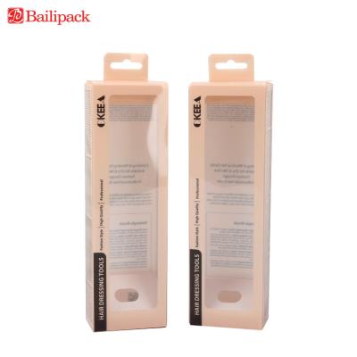 Custom Printed logo Hanging Packaging PVC PET Transparent Plastic Box