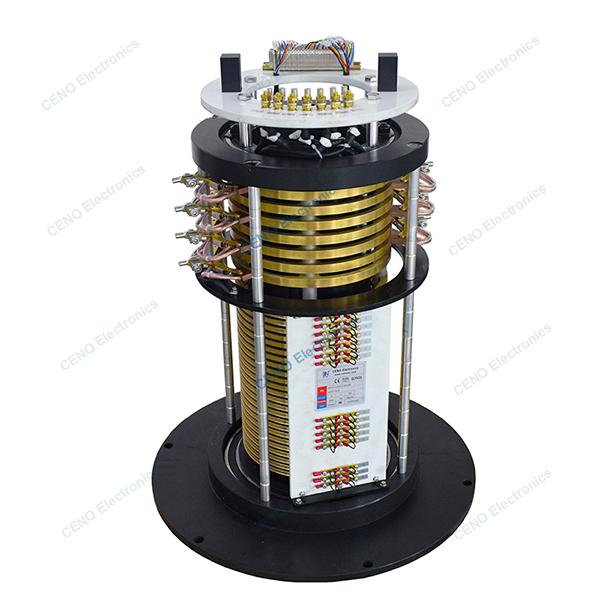 Multi-channels Carbon Brush Slip Ring with Electric Power & Signals for Industry