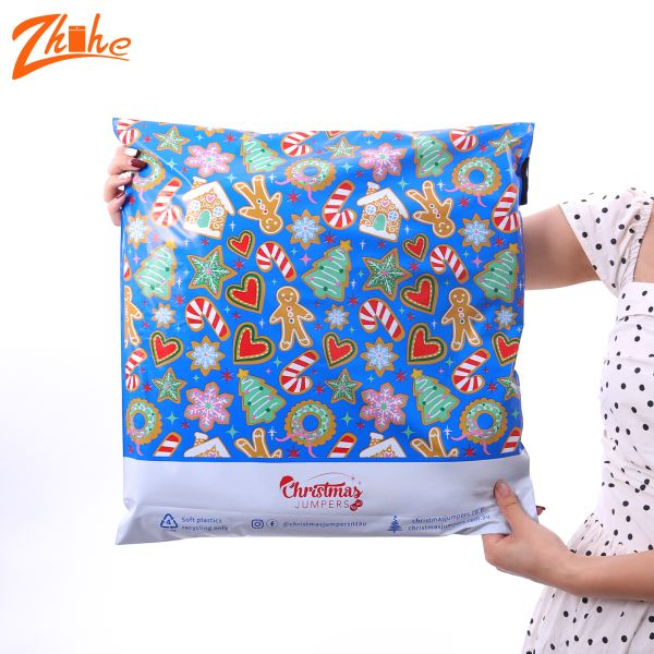 Zhihe Custom Logo Poly Mail Shipping Bags Express Mailing Plastic Clothes Bag with Waterproof and Biodegradable Feature